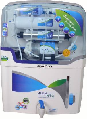 Aqua Fresh nyc MINERAL+ro+uv+uf+tds 15L RO+UV+UF+TDS Water Purifier Image