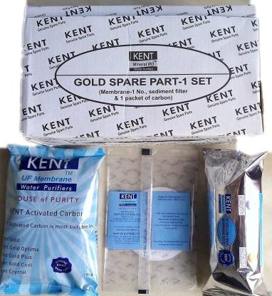 Kent gold original Spare Kit UF membrane, carbon pack & Sediment pair 4000 <br />L Gravity Based Water Purif... Image