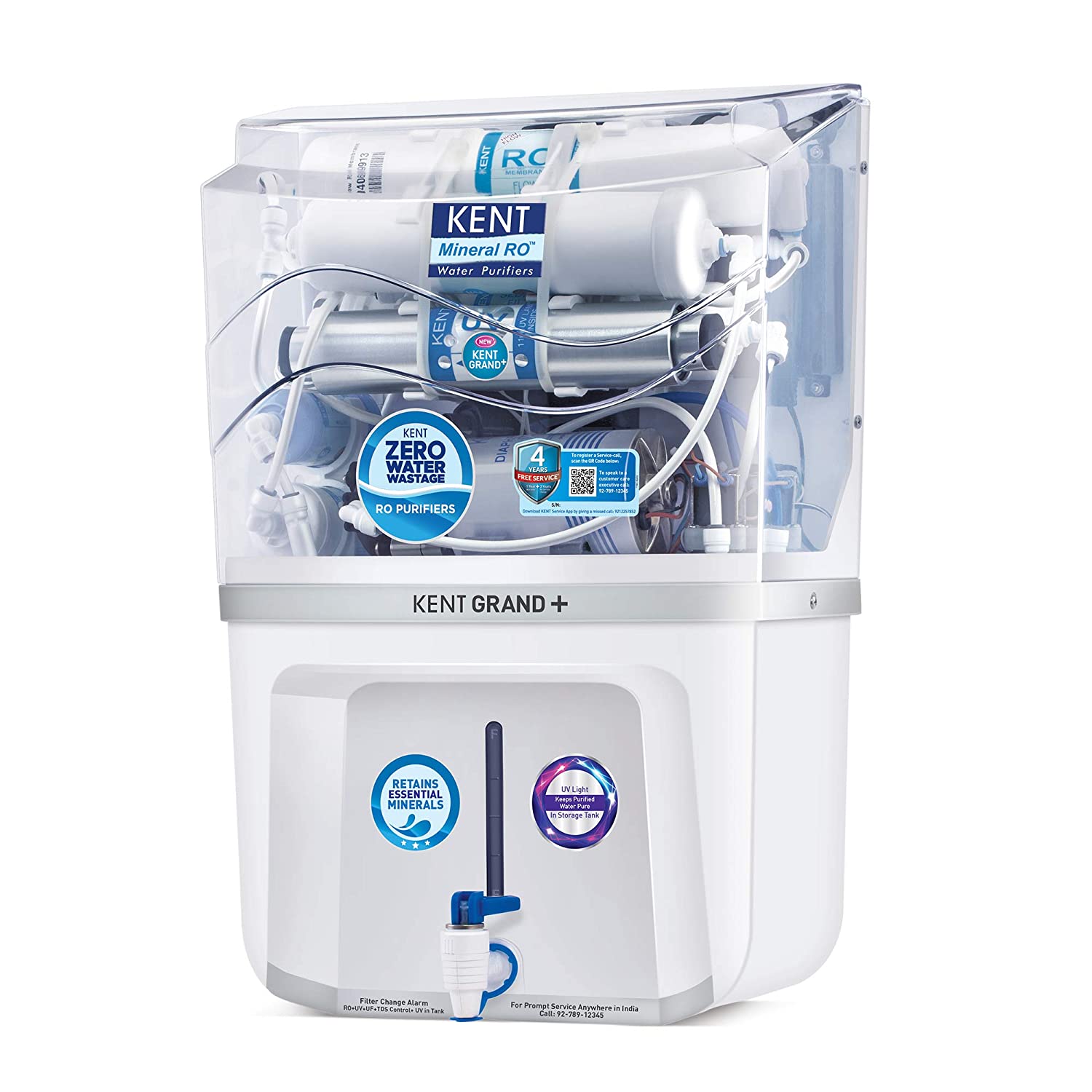 Kent Grand Plus New With In Tank UV 9L RO+UV+UF+TDS Water Purifier Image