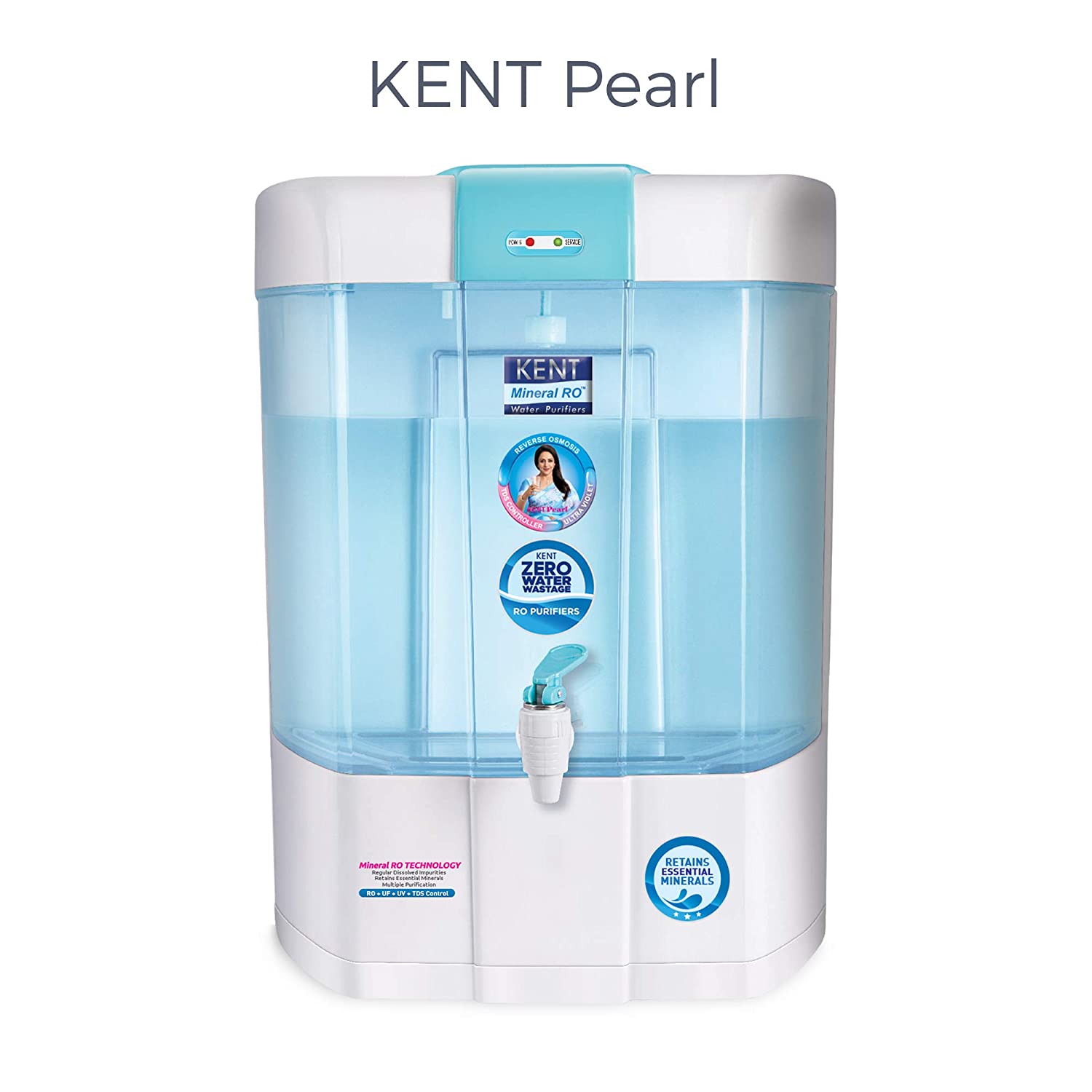 Kent PEARLS 8L RO+UV+UF+TDS Water Purifier Image