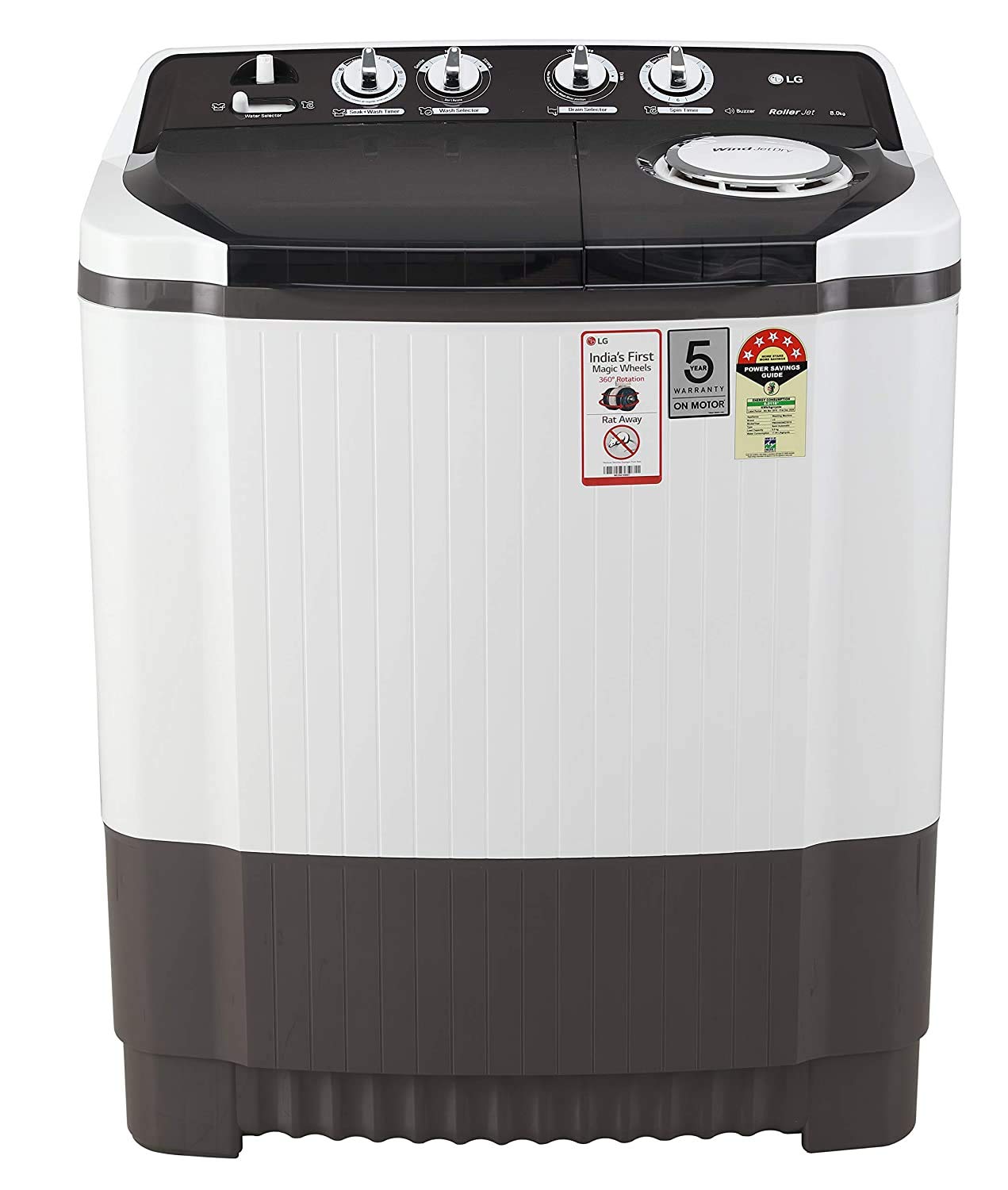 LG 8Kg Semi Automatic Washing Machine P8035SGMZ Image