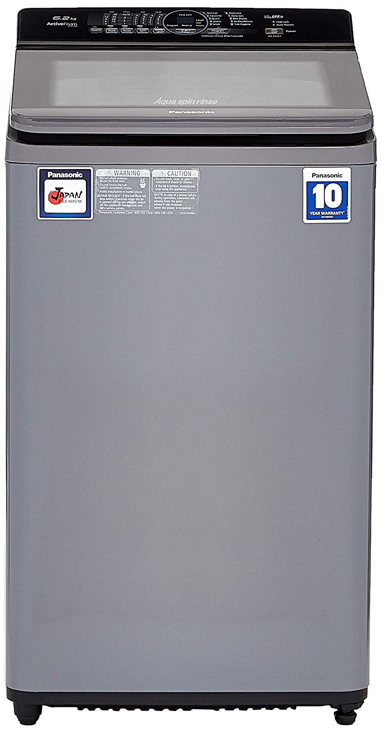 Panasonic 6.2 Kg Fully Automatic Washing Machine Charcoal Inox NAF62A7CRB Image