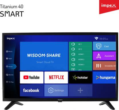 Impex 100cm (39) HD Ready LED Smart Android TV (Titanium 40) Image