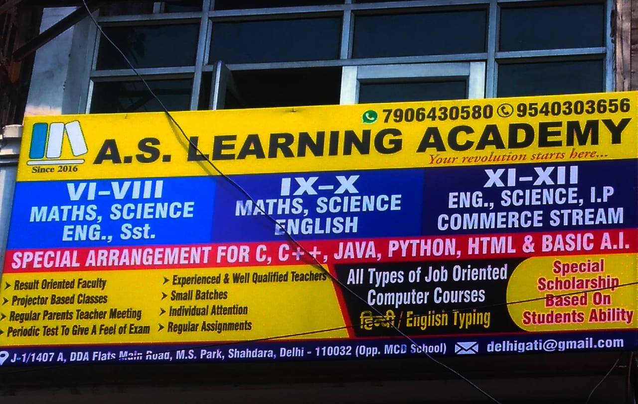 A.S Learning Academy - Shahdara - Delhi Image