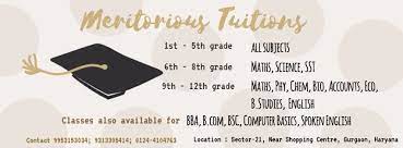 Meritorious Tuition Center - Sector 21 - Gurugram Image