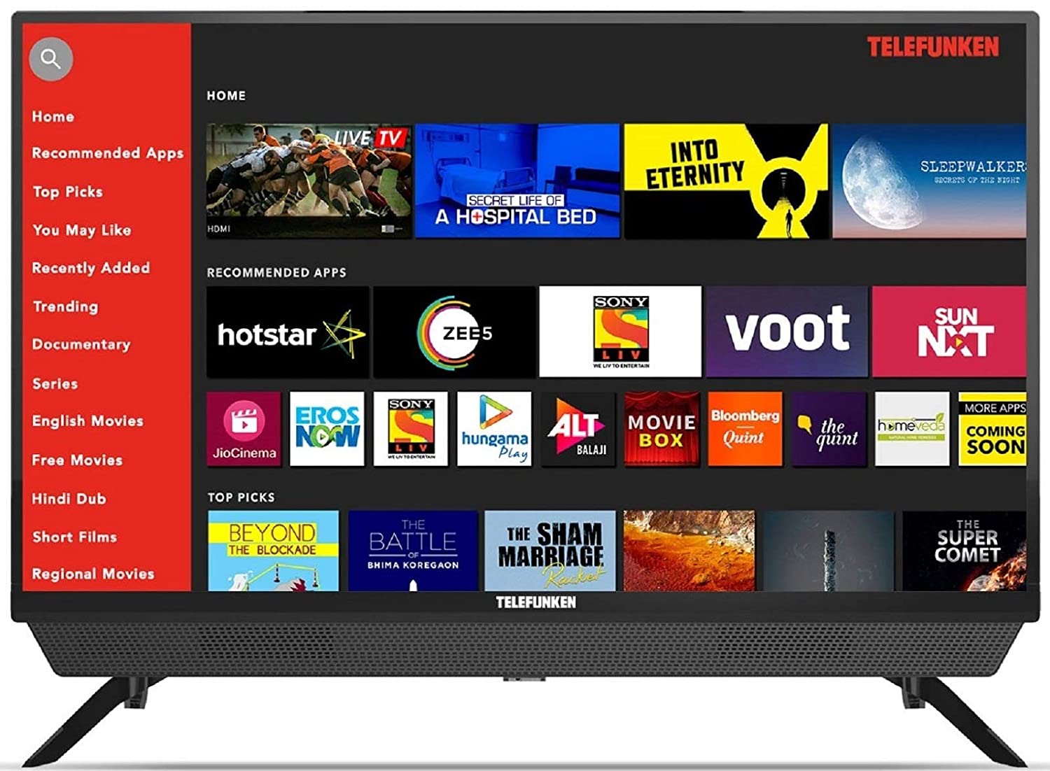 Telefunken 80 cm (32) HD Ready Smart LED TV (TFK32S) Image