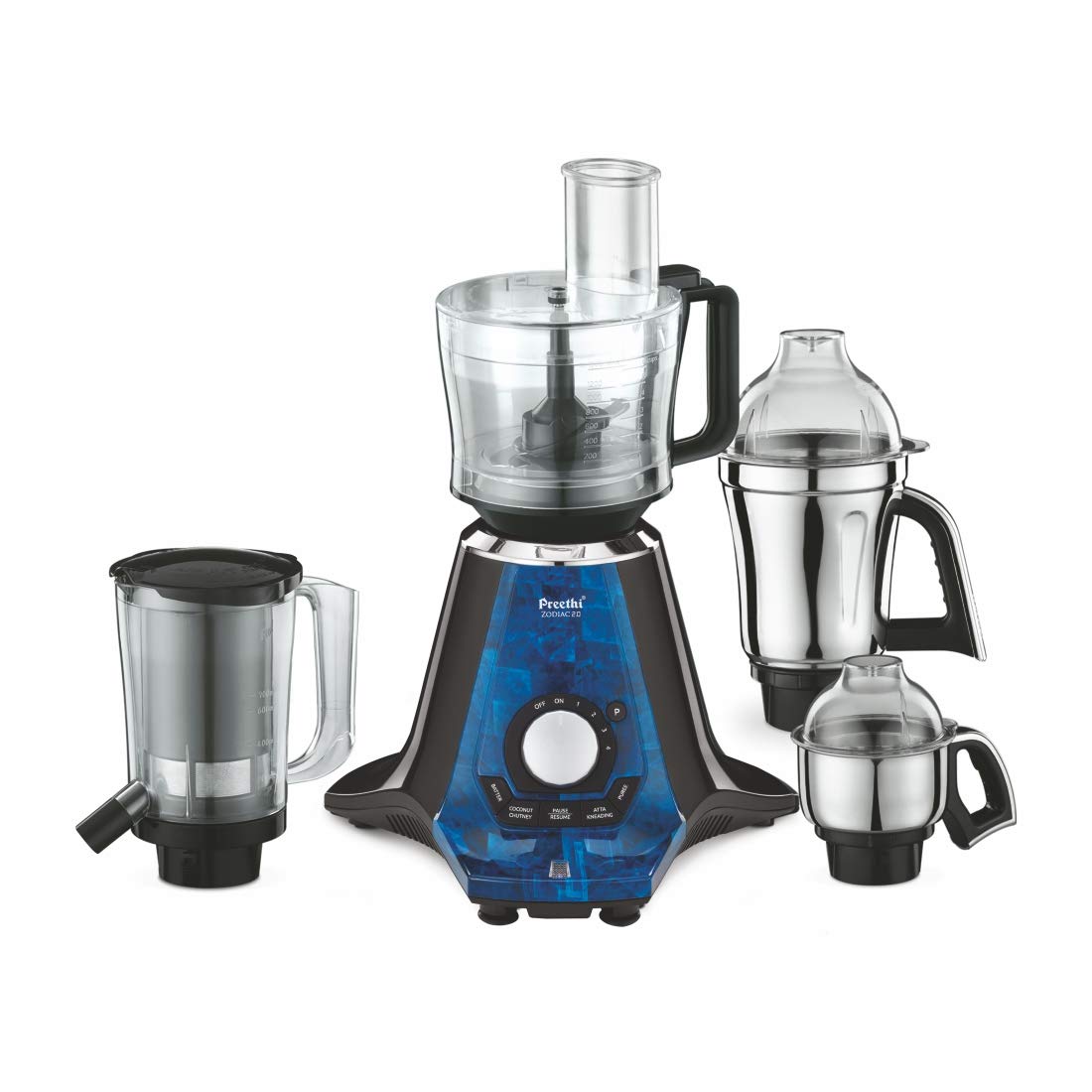 Preethi Zodiac 2.0 MG235 750-Watt Mixer Grinder with 4 Jars Image