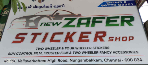 Zafer Sticker Shop - Nungambakkam - Chennai Image