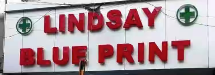 Lindsay Blue Print - Chowringhee Road - Kolkata Image