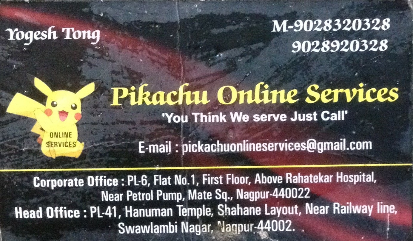 Pikachu Online Services - Swavalambi Nagar - Nagpur Image