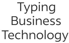 Typing Business Technology Image