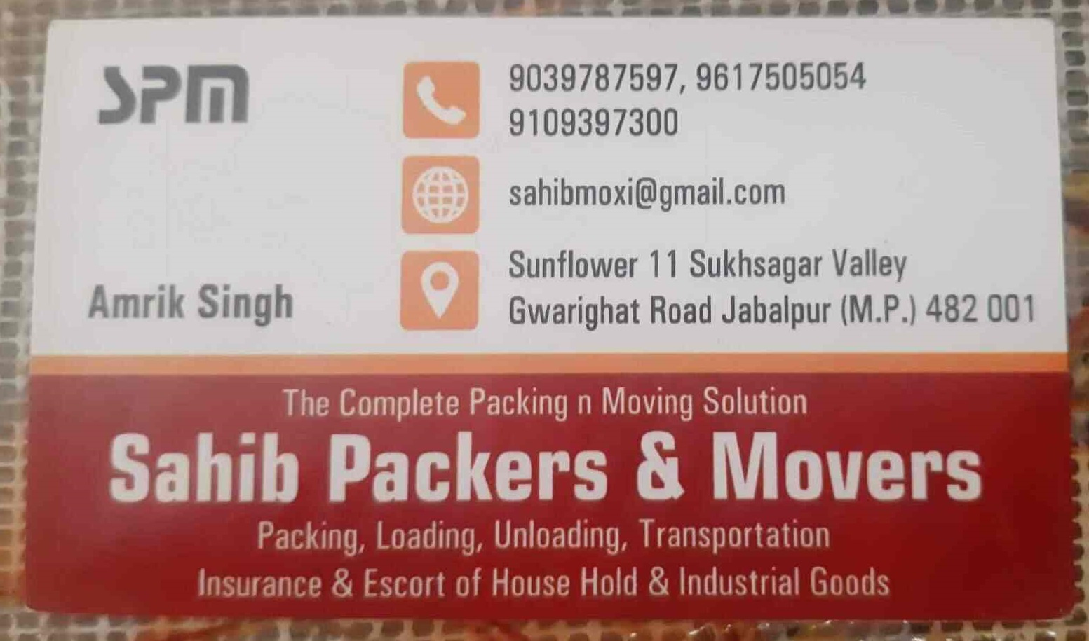 Sahib Packers And Movers - Narmada Road - Jabalpur Image