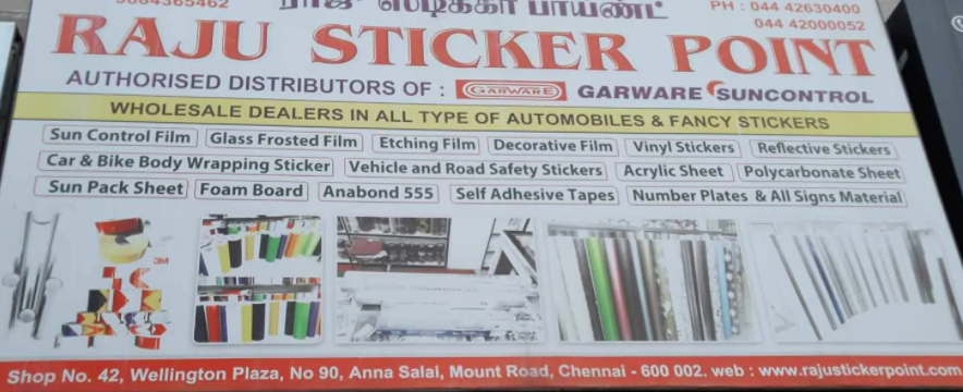 Raju Sticker Point - Triplicane - Chennai Image