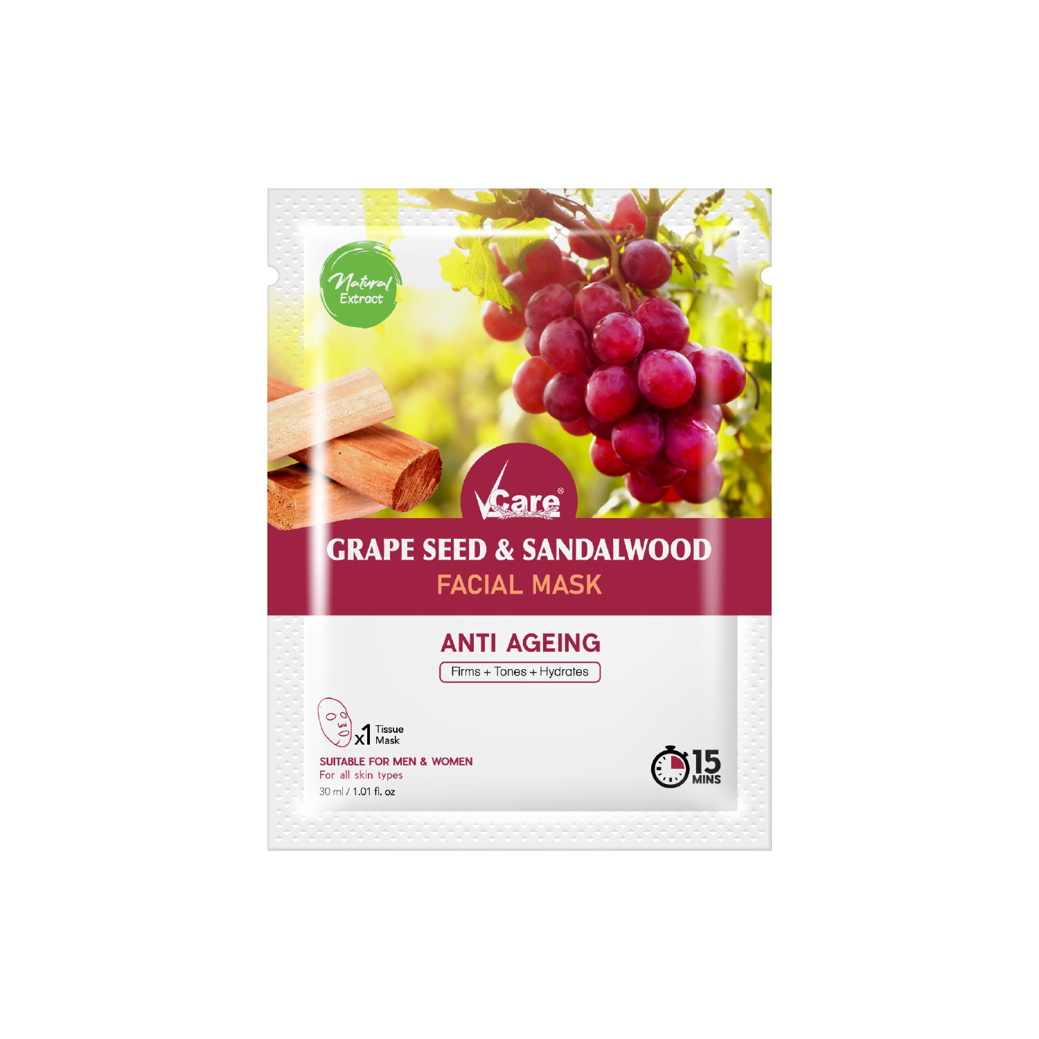 Vcare Grape Seed & Sandalwood Mask Image