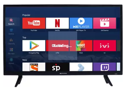 Micromax 80 cm 32 HD Ready LED Smart Android TV 32CANVAS5V Image