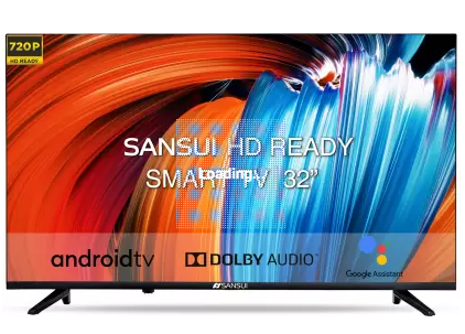 Sansui 80 cm 32 HD Ready LED Smart Android TV JSW32ASHD Image