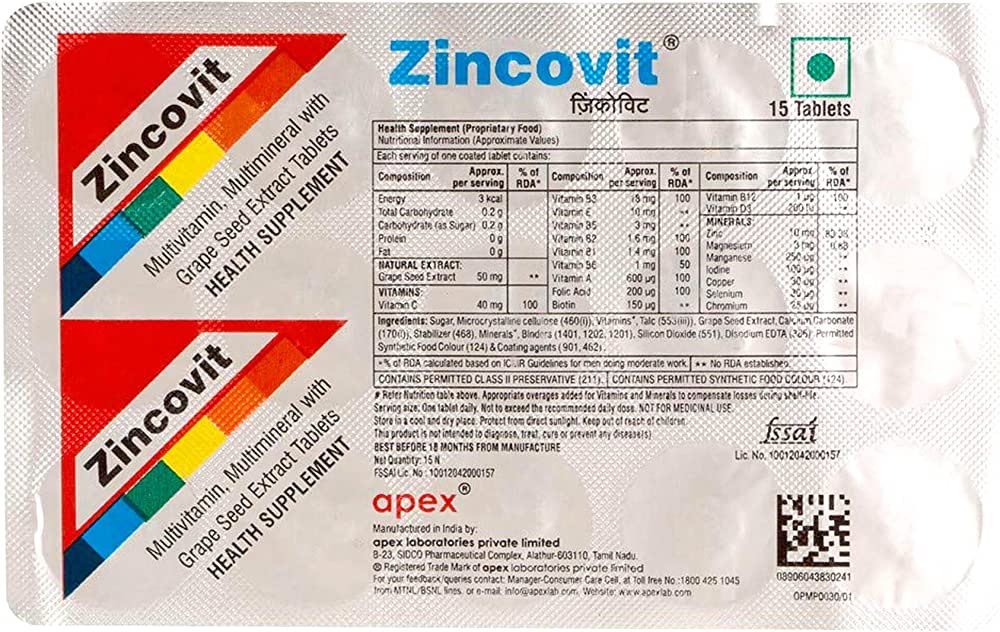 Zincovit Tablet Image