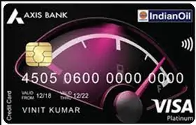 IndianOil Axis Bank Credit Card Image