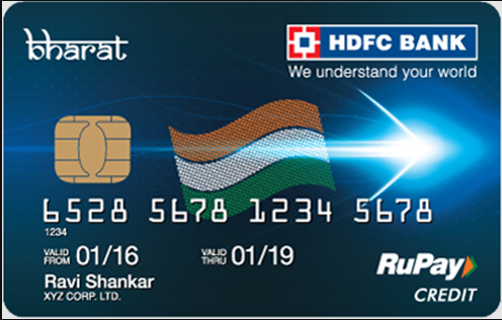 HDFC Bharat Cashback Credit Card Image