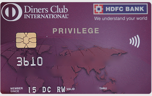 HDFC Diners Club Privilege Credit Card Image