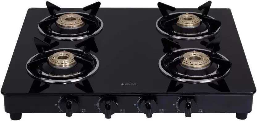 Elica Glass Automatic Gas Stove 594 CT VETRO AI S Image