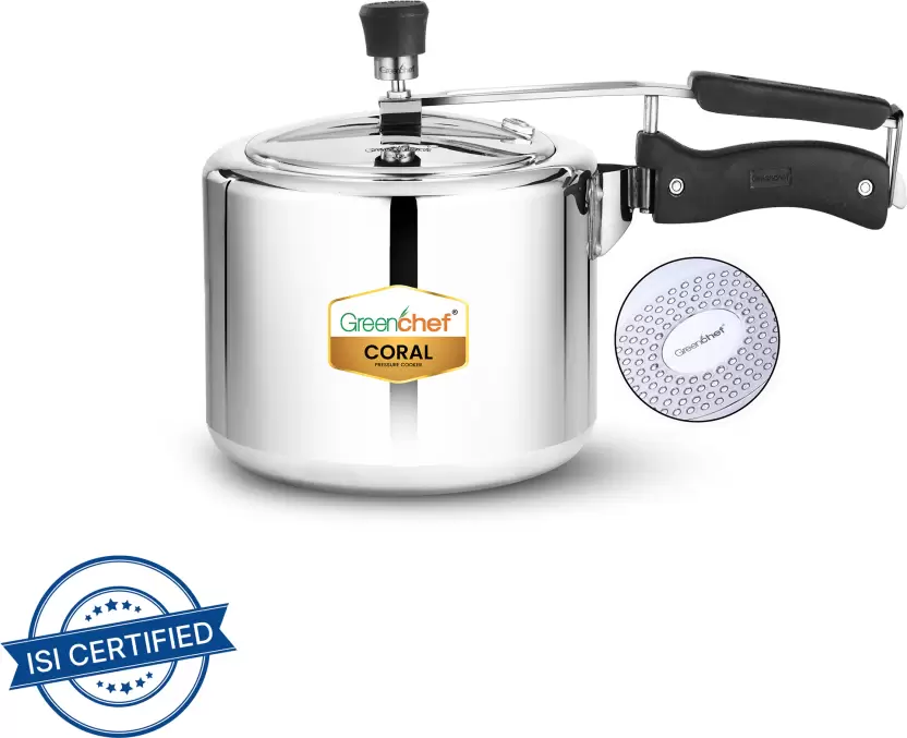 Greenchef Coral Inner Lid IB 3 L Induction Bottom Pressure Cooker Image