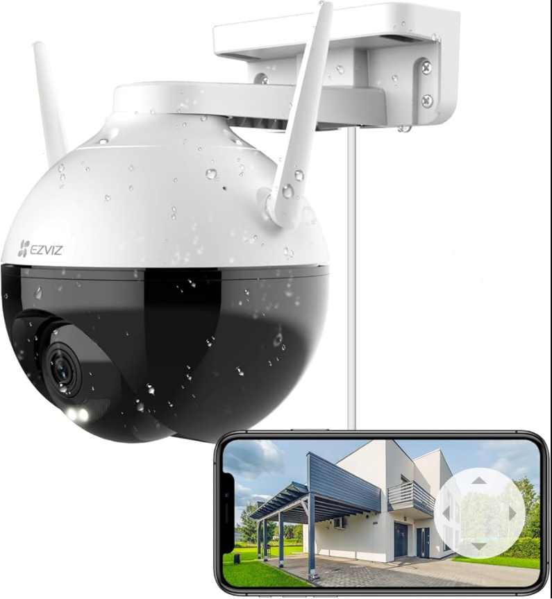 Ezviz FHD WiFi Dome CCTV Security Camera AI Person Detection C8C Image