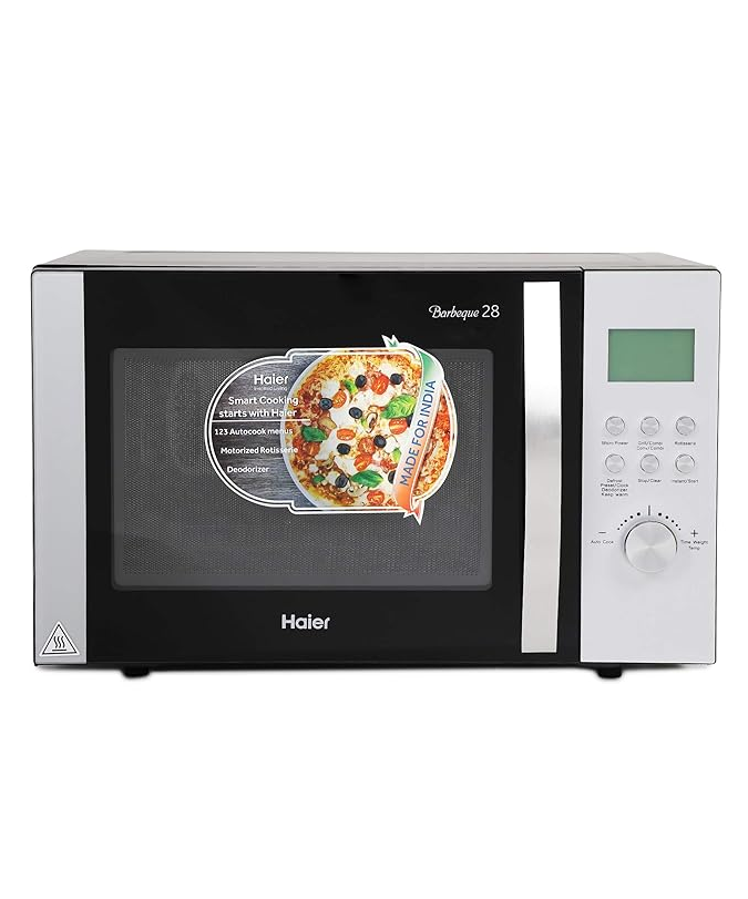 Haier 28 L Convection Microwave Oven with 123 Autocook Menus Image