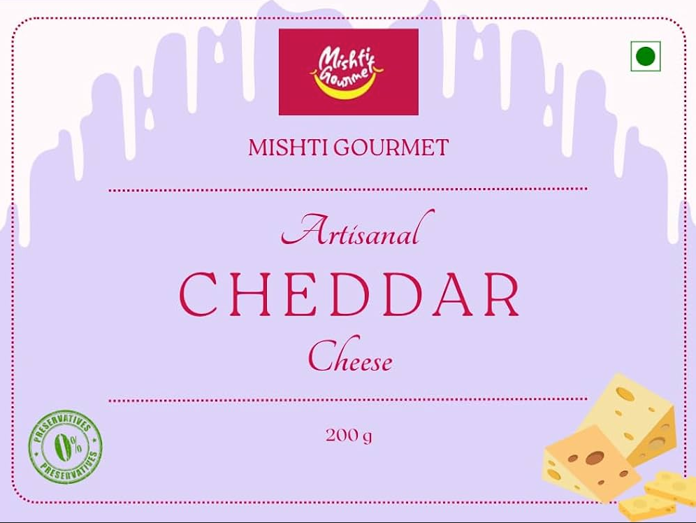 Mishti Gourmet Artsanal Cheddar Cheese Image