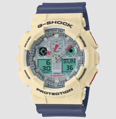 Casio G Shock Analog Digital Watch GA-100PC-7A2 Image