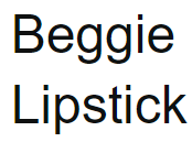 Beggie Lipstick Image