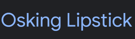 Osking Lipstick Image