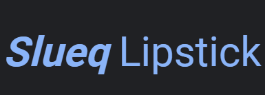 Slueq Lipstick Image