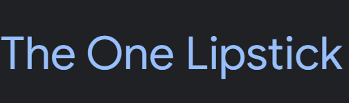 The One Lipstick Image