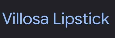 Villosa Lipstick Image