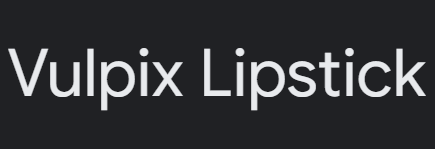 Vulpix Lipstick Image