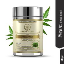 Khadi Natural Neem Herbal Face Pack Deep Cleanse And Glowing Image