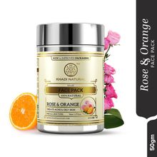 Khadi Natural Rose And Orange Herbal Face Pack Treats Acne Image