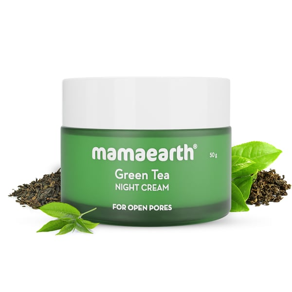 Mamaearth Green Tea Night Cream With Green Tea Image