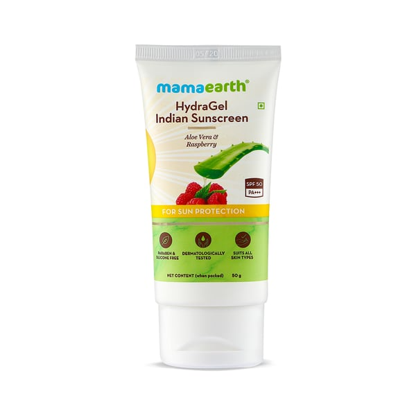 Mamaearth Hydragel Indian Sunscreen SPF 50 With Aloe Vera Image