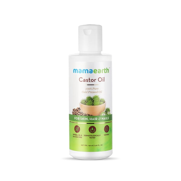 Mamaearth Castor Oil Pure Cold Pressed Oil For Skin Image