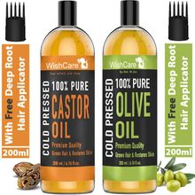 Wishcare Pure Cold Pressed Castor Oil And Olive Oil Image