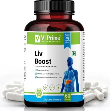 Vprime Ayurvedic Liv Boost Veg Capsule Image