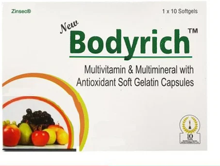 Zinsec Bodyrich Multivitamin Multimineral Antioxidant Supplement Image