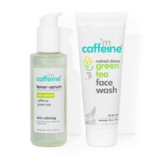 MCaffeine Skin Calming Green Tea Routine with Face Wash Image