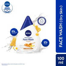 NIVEA Women Face Wash for Dry Skin, Milk Delights Honey Image