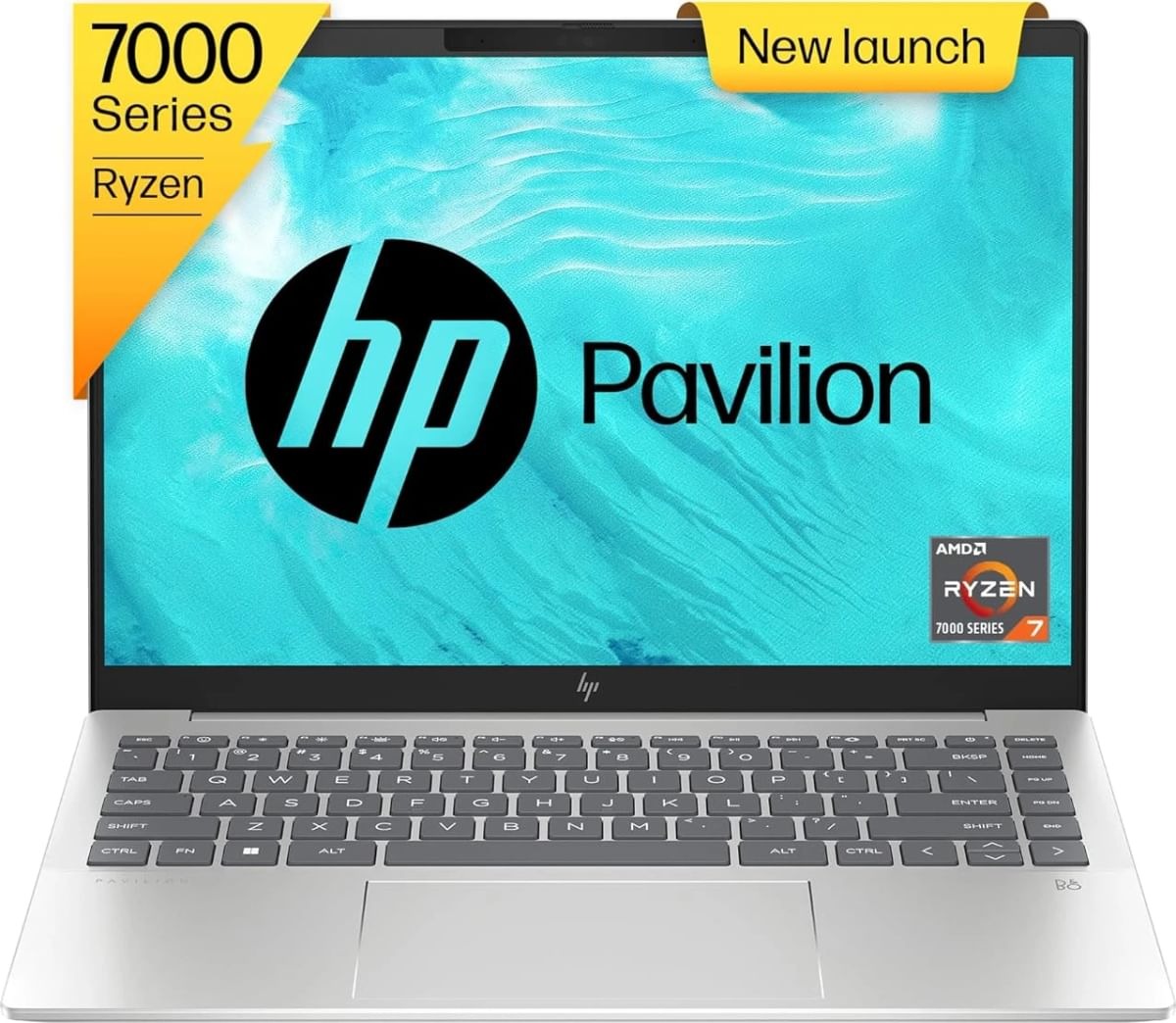 HP Pavilion Plus AI Powered Laptop AMD Ryzen 7 Octa Core 14-EY0789AU Laptop Image