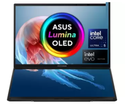 ASUS Zenbook Duo OLED Intel Core Ultra 9 UX8406MA-QL961WS Dual Screen Laptop Image