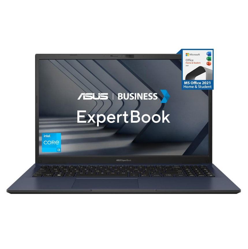 Asus ExpertBook B15 Intel Core i3 12th Gen B1502CBA-NJ1090WS Thin and Light Laptop Image