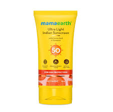 Mamaearth Ultra Light Indian Sunscreen with Carrot Seed, Turmeric and SPF 50 Image